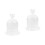 2Ensembles Verre Base Pour Fleurs Mini Paysages 5