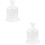 2Ensembles Verre Base Pour Fleurs Mini Paysages 7