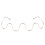 3St Grappige Gouden Brillenframes Glazen Outdoor Props 3