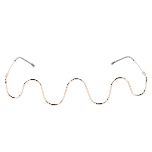 3St Grappige Gouden Brillenframes Glazen Outdoor Props 2