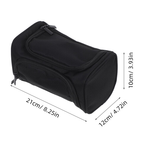 Large Black Pencil Case Oxford Fabric Smooth Zipper Pouch 1