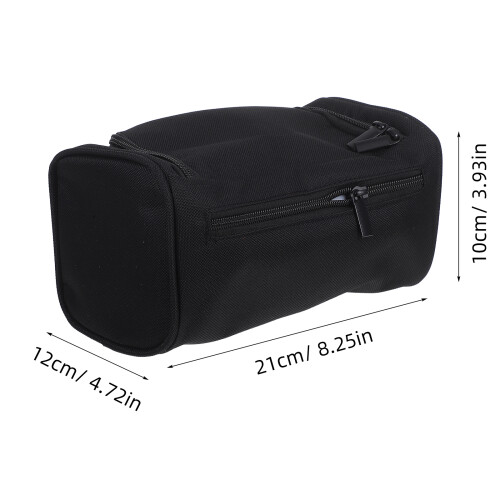 Large Black Pencil Case Oxford Fabric Smooth Zipper Pouch 2
