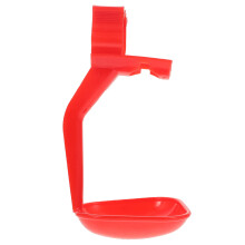 10Pcs Red Plastic Poultry Waterers for Chicken Duck Farm Use