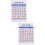 2Pcs Multi Guitar Chord Practice Chart Portable Guitar Finger Guide 1