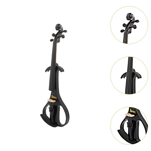 Electric Violin Set 4/4 Full Size Silent Practice Mode Starter Kit with Case for Beginners 1