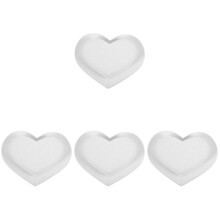 4Pcs White Fabric Mini Top Hats Eva Material Adorable Doll Decoration