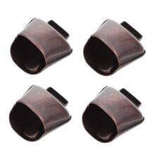 4pcs Copper Cow Bells for Grazing with Clear Loud Ringing Rustic Livestock Bells Set