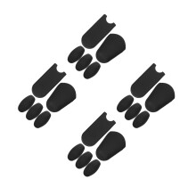 20Pcs Black Silicone Thumb Pads for Alto Soprano Saxophone Accessories