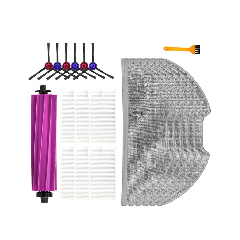 For E20 Robot Vacuum Cleaner Replacement Main Side Brush Hepa Filter Mop Pad Spare Parts Accessories 6033402188988