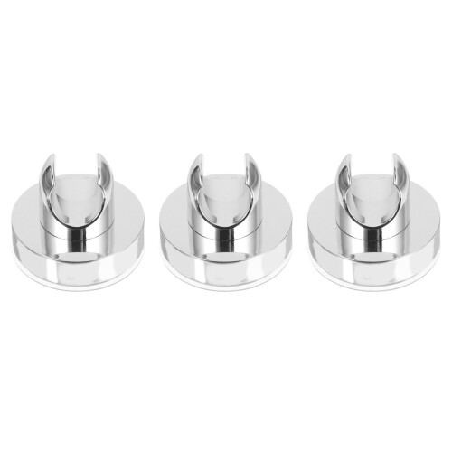 3Pièces Support Mural Douche Ventouse Forte Adhérence Argent