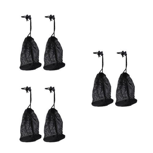 6Pièces De Rangement En Filet Nylon Noir Pour De Golf
