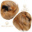 2St Fluffy Polsbanden Warm Lichtbruin Winteraccessoire 7