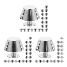 60Pièces Studs Métalliques Argentés Pieds Sac DIY En Zinc