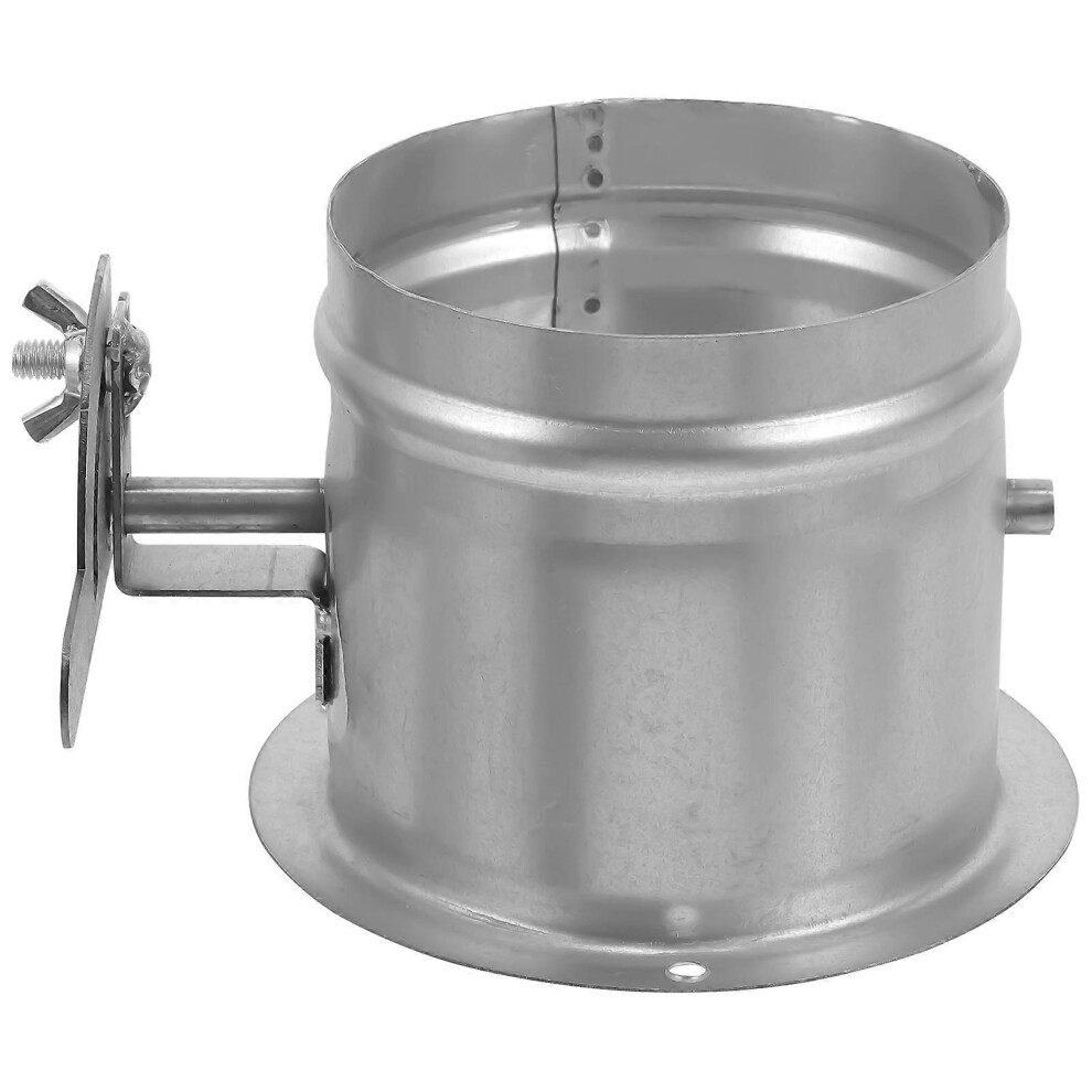 Stainless Steel Duct Damper With Adjustable Air Valve, 100Mm Commercial Oven Exhaust Ventilation 6901508477025