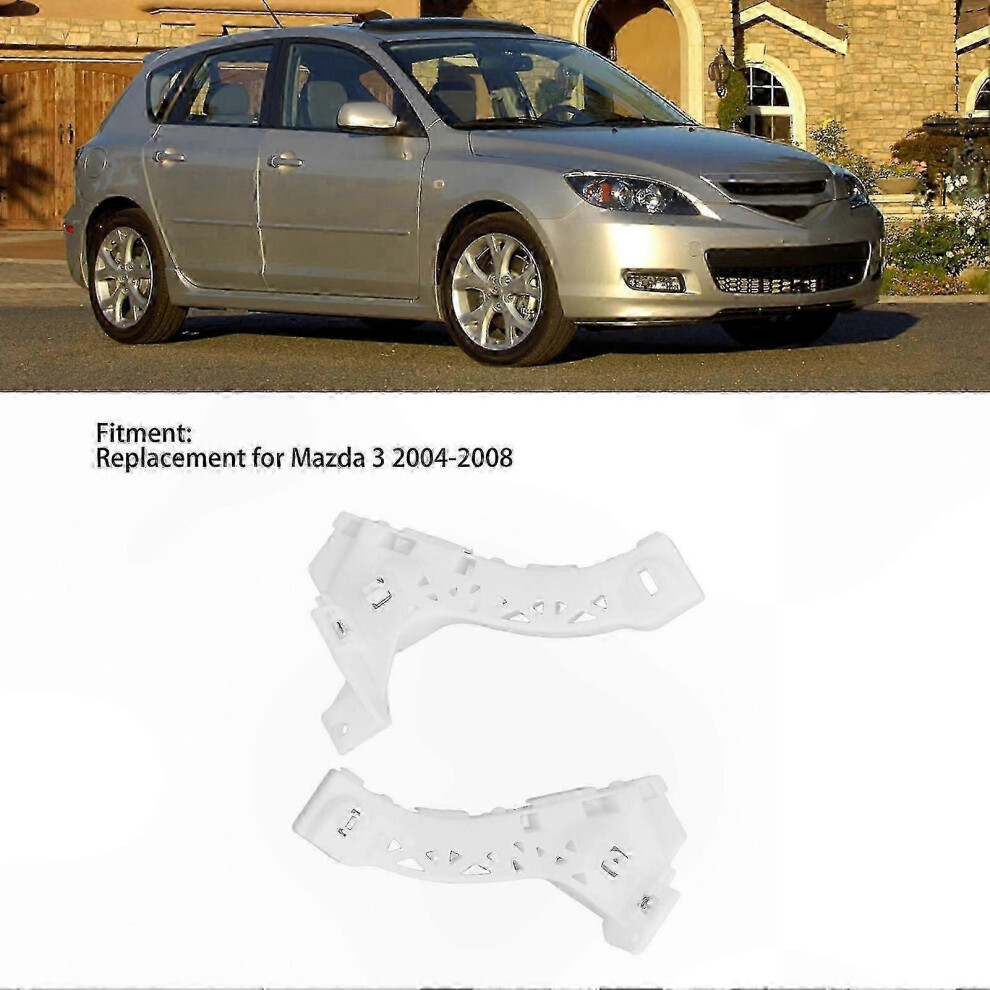 Front Bumper Bracket Compatible With Mazda 3 2004 2005 2006 2007 2008, Steel Support, Direct Replacement 6901508479388
