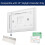 Suporte de Parede para Calendário Skylight, 15 Polegadas, Instalação em Drywall Sem Ferramentas com Nível Incluído 2