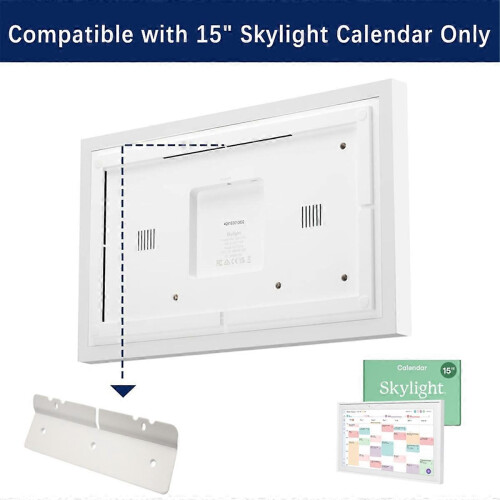 Suporte de Parede para Calendário Skylight, 15 Polegadas, Instalação em Drywall Sem Ferramentas com Nível Incluído 1