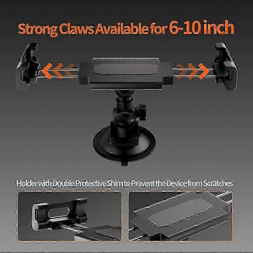 Suporte Ajustável Compatível com Starlink Mini, Ventosa Forte para Para-brisas e Dashboard, 6-10 Polegadas 2