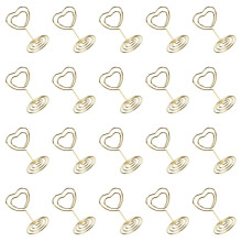 20Pièces Clips Dorés Métal Support Cartes Photos Décoratifs