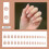 French Almond White Gradient Press On Nails - 30pcs 4