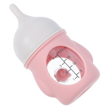 Silicone Pet Nursing Bottle Pink for Puppies and Kittens Nursing