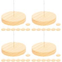 32Pièces Base Pour Bois Métal Stable Et Élégante Pour DIY