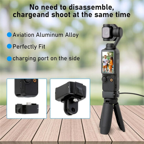Charging Base Adapter for  Osmo Pocket 3,with Threaded Hole and Connector  the Bottom for Action Camera Accessories 2