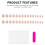 French Almond White Gradient Press On Nails - 30pcs 7