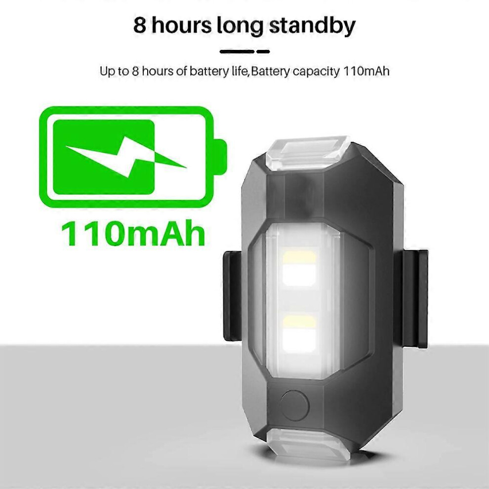 Drone Strobe With 8 Hours Runtime, Weight Design, 3 Colours 6 Modes For Enhanced Night Visibility And Drone Safety Light 6901508456624