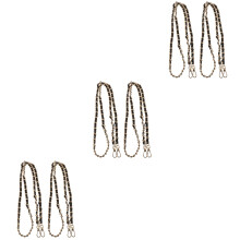 6St Handtas Schouderketting in PU Metaal, Zwart, Voor DIY Bag Chain