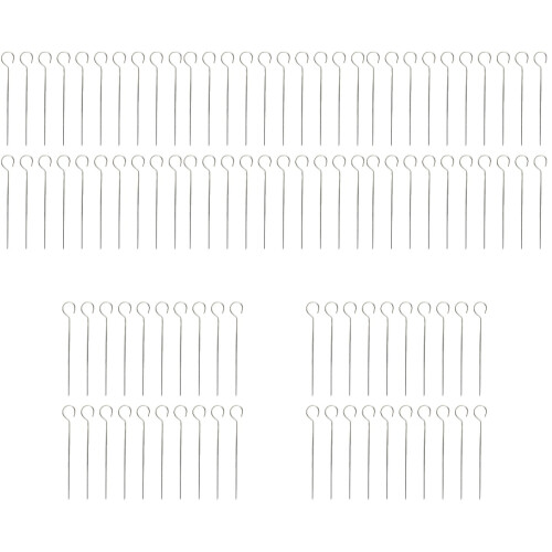 100Pièces Brochettes Métalliques Argentées Pour Viande Bbq