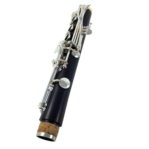 Professional Wooden Bb Clarinet with Silver Plated Keys, Durable Solid Wood, Beginner Friendly 2