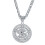 (Silver) Eco-Friendly Dollar Sign Necklace Gold/Silver Plated 2