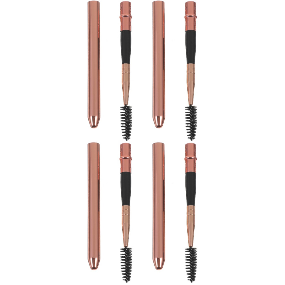 Happyyami 4Pcs Lash Wands Assorted Color Aluminum Eyelash Curling Brushes