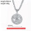 (Silver) Eco-Friendly Dollar Sign Necklace Gold/Silver Plated 3