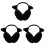 3Pcs Black Winter Mask Earmuffs Warm Breathable Face 1