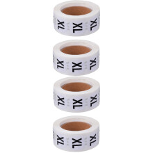 4 Rolls Size Sticker Baby Child Shirt Labels Self Adhesive Stickers