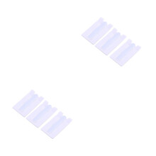 6Pcs White Silicone Phone Id Holder with Stick-on Kickstand Card Slot