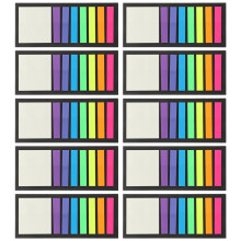 Assorted Color Pet Divider Tabs Stick on for Organizing Books