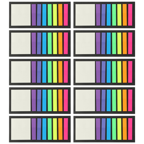 Assorted Color Pet Divider Tabs Stick on for Organizing Books