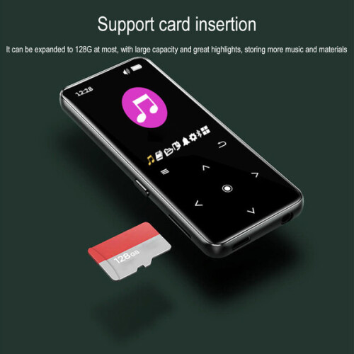 MP3 Player with Built-in Speaker, Voice Recorder, Bluetooth Audio and Support Expandable Memory 2