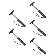 5St Auto Zwart Rubber & Rvs Compact Set