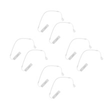 8Pcs White Retractable Stylus Pen Lanyard with Spring Rope and Holder