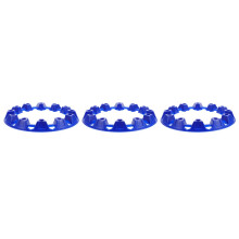 3Pcs Durable Blue Plastic Atv Wheel Rim Protector 10Inch Hub Trim
