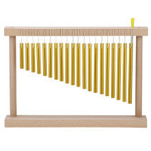 Standing Chime with 20 Notes Beech Wood and Aluminum for Sound Healing and Soothing Ambient Sound