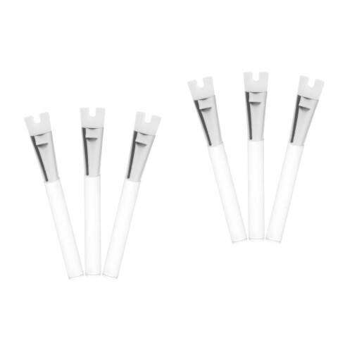 6Pcs Contouring Nose Brushes Multi Color Ps Handle for Nose Makeup