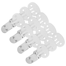 26Pièces Clips Chaussures Métalliques Plats Argentés Pour Déco DIY