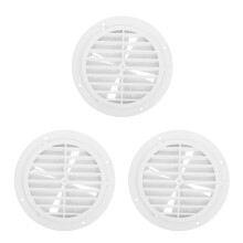3Pcs White Round Rv Air Vent Grilles High-End Vent Cover for Home Use