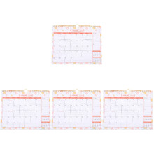 4Pcs Assorted Color Paper Wall Calendars Practical Room Daily Use 2024
