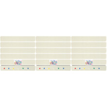 3Sets White Felt Bulletin Bar Strips for Wall Pin Boards and Office